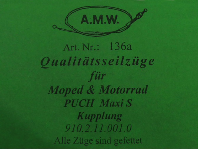 Bowdenzug Puch Maxi S Kupplungszug kurz A.M.W.  product
